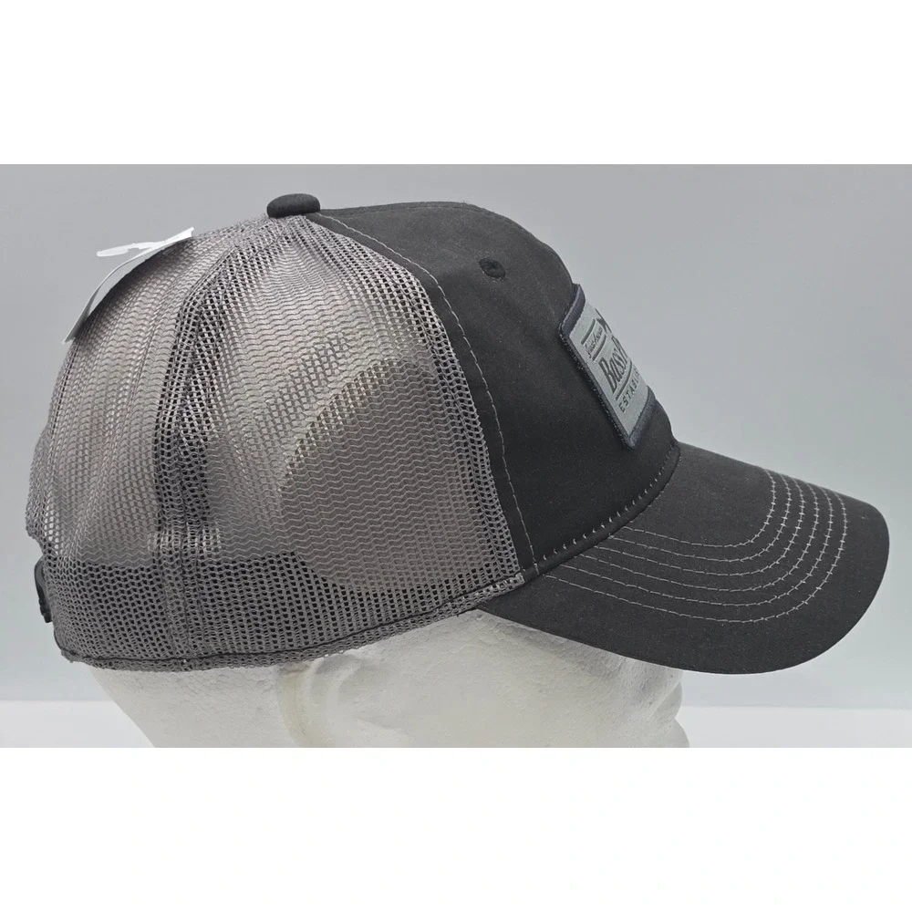 Bass Pro Shops Trucker Hat Black Mesh Snapback Fishing Cap NWT